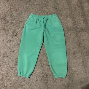 Athleta Women's size L Easy Fleece Midrise Jogger. Mint green. Athleta: Valley